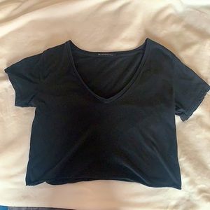 Brandy Melville cropped black tee